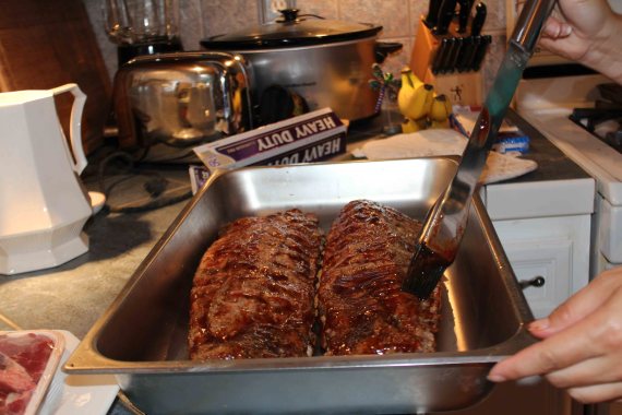 Basting Ribs