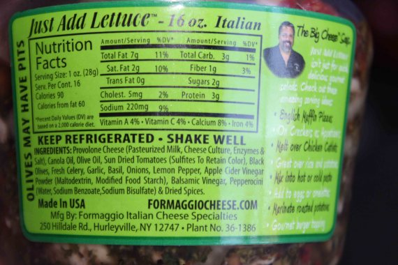 Just Add Salad Nutritional Information